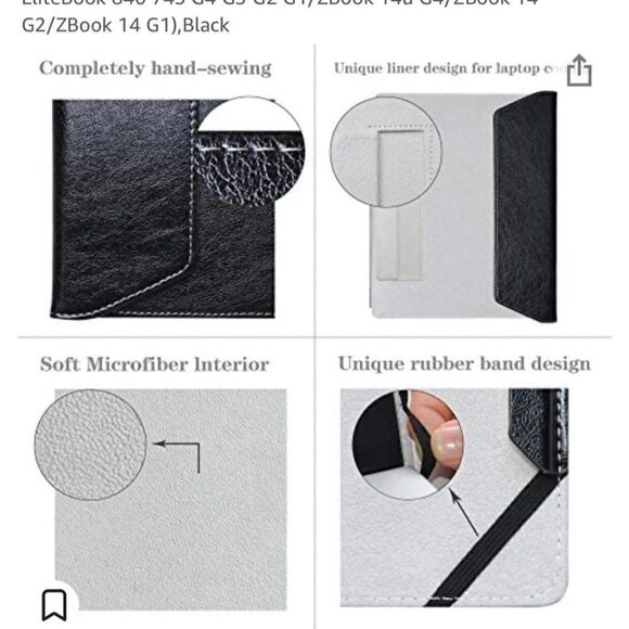 Alapmk Protective Case Cover for 14" HP EliteBook 840 G5 - Picture 6 of 6